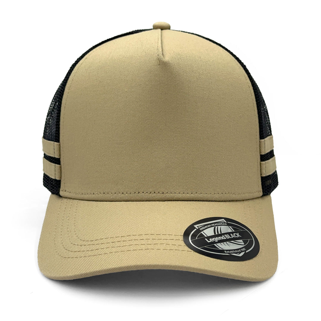 Legend Black The Striped Trucker Cap Hats