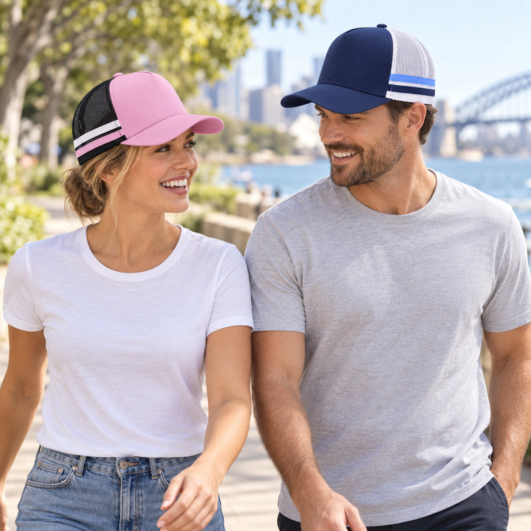 Legend Black The Striped Trucker Cap Hats