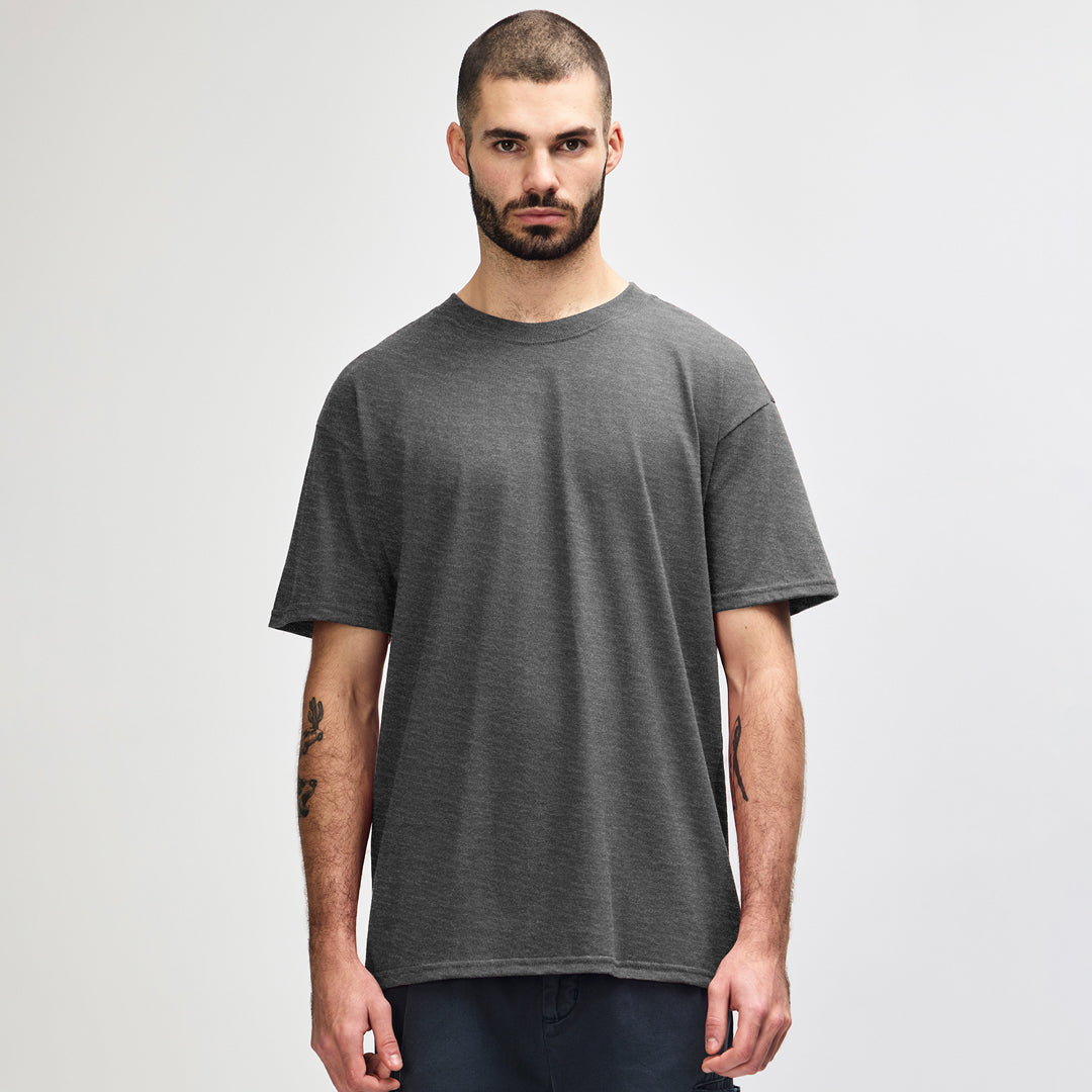 Gildan The Hammer Boxy Tee | Adults Graphite Marle Shirts & Tops