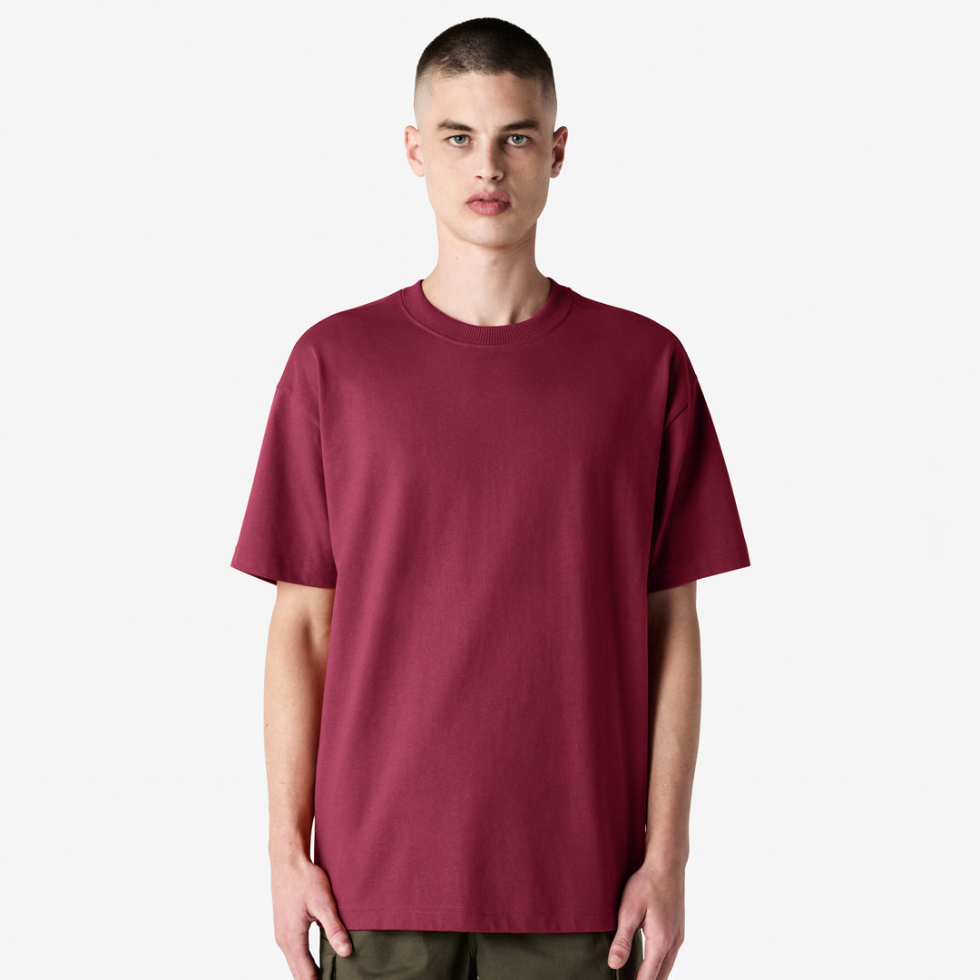 American Apparel The Super Heavy Weight Tee | Adults | Short Sleeve Burgundy Shirts & Tops