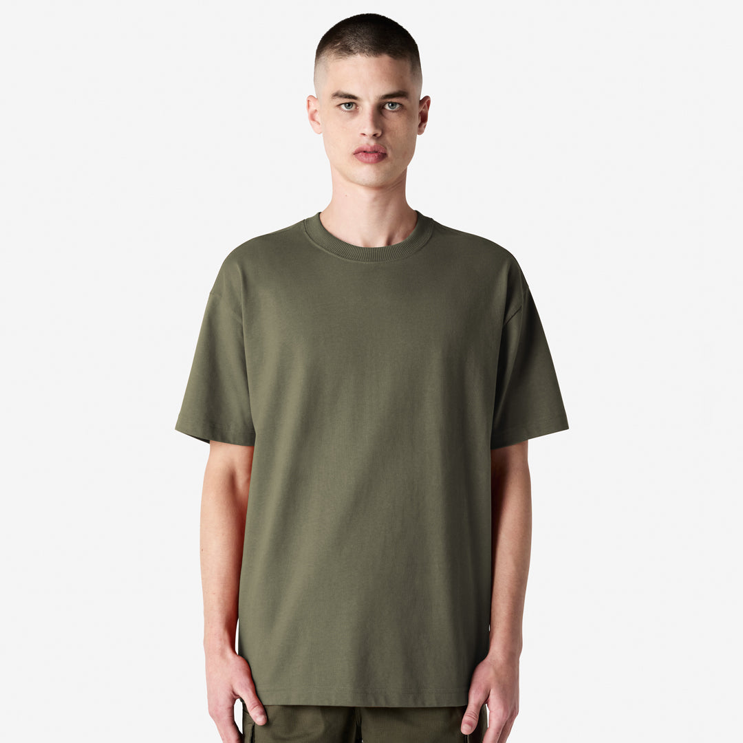 American Apparel The Super Heavy Weight Tee | Adults | Short Sleeve Military Green Shirts & Tops
