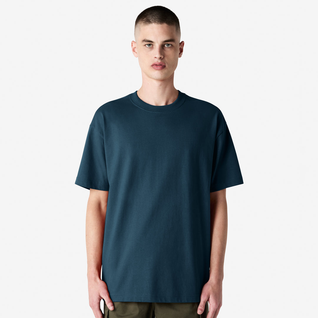 American Apparel The Super Heavy Weight Tee | Adults | Short Sleeve Sea Blue Shirts & Tops