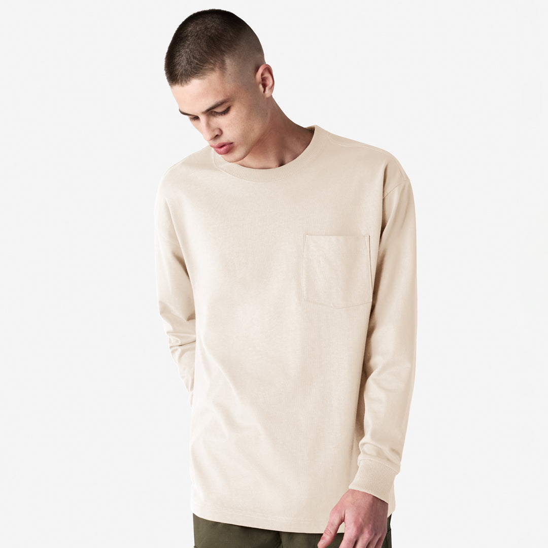 American Apparel The Super Heavy Weight Tee | Adults | Long Sleeve Bone Shirts & Tops