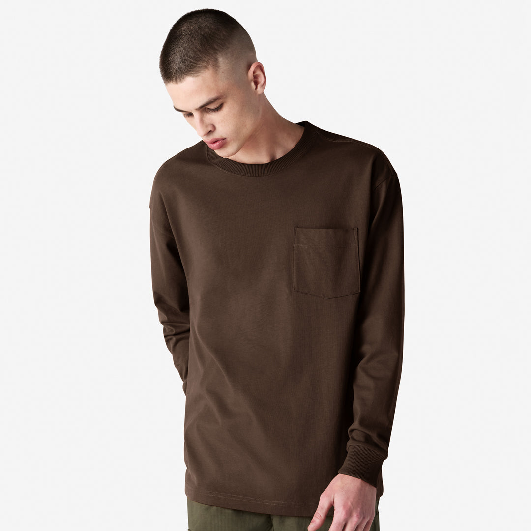 American Apparel The Super Heavy Weight Tee | Adults | Long Sleeve Brown Shirts & Tops