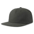 Atlantis Headwear The Cruz Organic Cotton Flat Peak Cap | Atlantis Dark Grey Headwear
