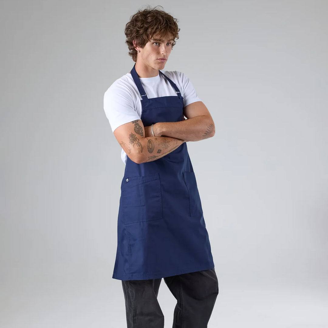 Chef Works The Chef Works Lockharte Bib Apron Navy Aprons