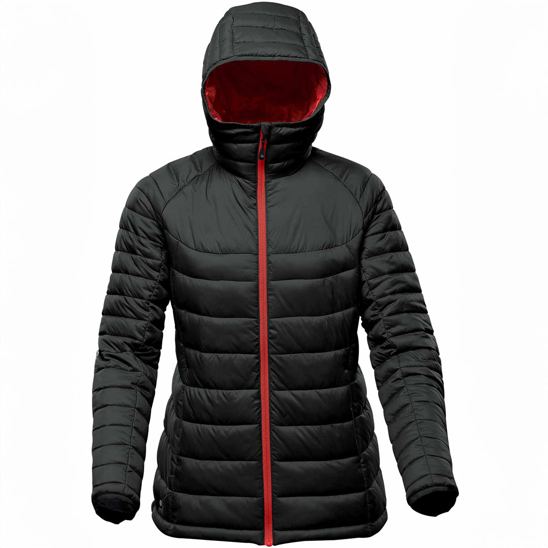 Stormtech The Stavanger Thermal Jacket | Ladies Black/Red Coats & Jackets