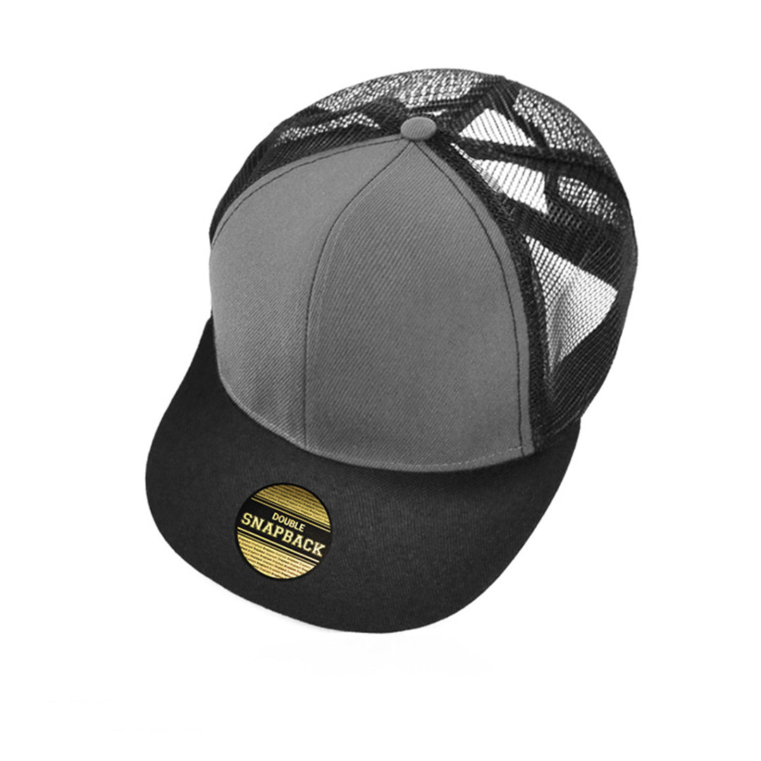 Grace Collection The Snapback Cap | Kids Grey/Black Hats
