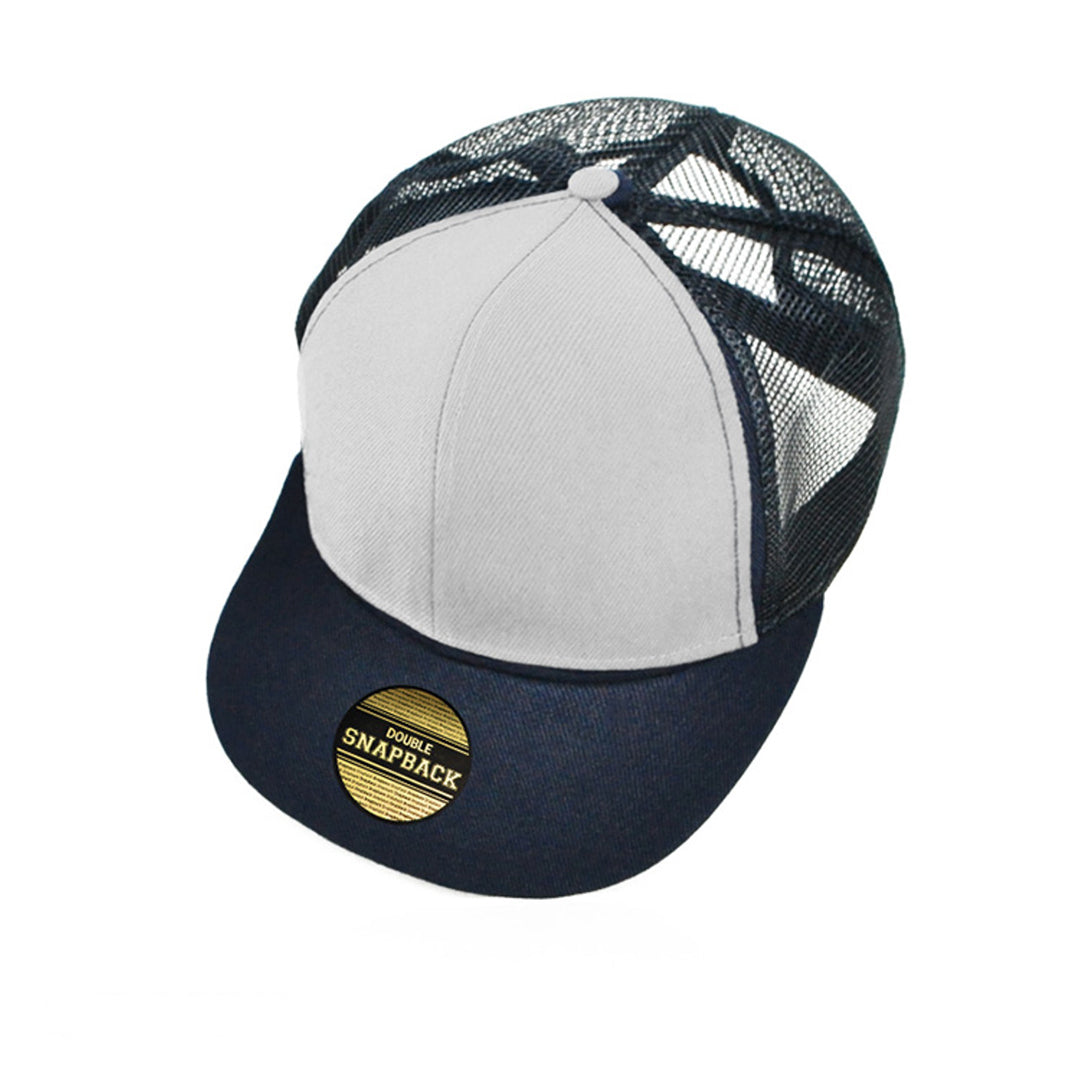 Grace Collection The Snapback Cap | Kids White/Navy Hats