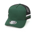 Grace Collection The A Frame Striped Cap | Kids Forest/Black Hats