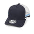 Grace Collection The A Frame Striped Cap | Kids Navy/White/Sky Hats