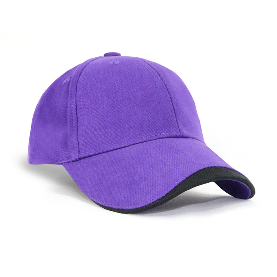 Grace Collection The Sandwich Cap | Kids Purple/Black Hats