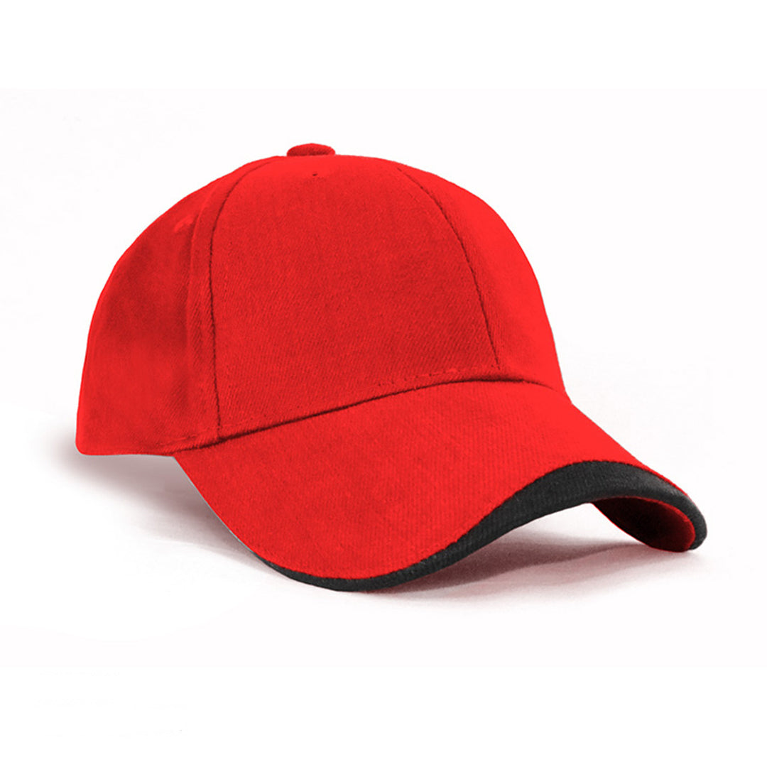 Grace Collection The Sandwich Cap | Kids Red/Black Hats