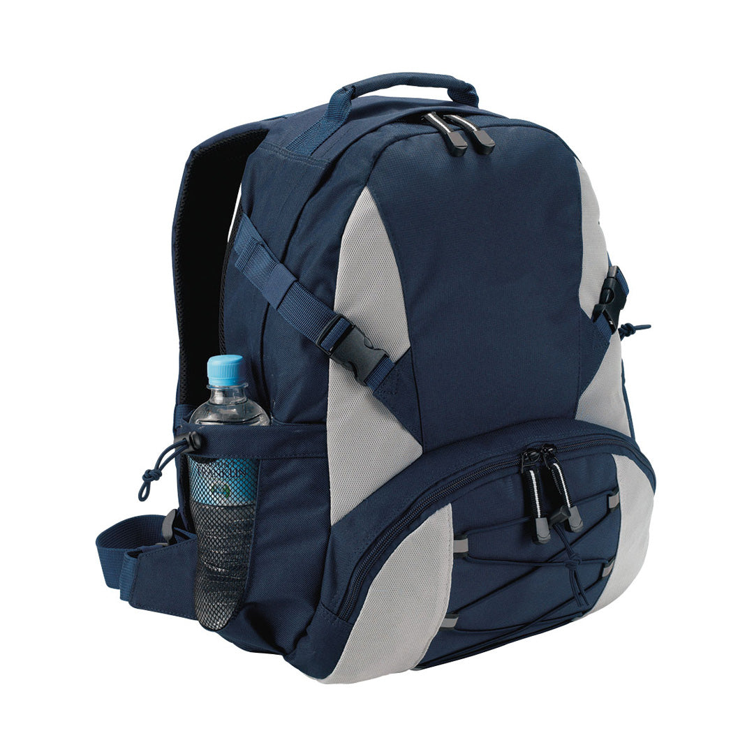 Legend The Outdoor Backpack Navy/Silver Backpacks