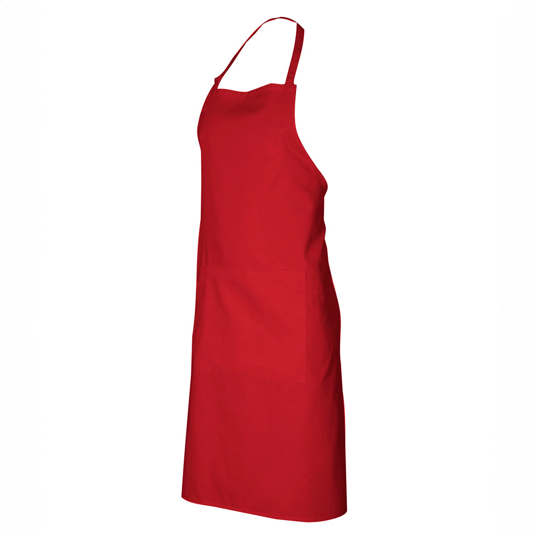 Biz Collection The Classic Bib Apron | Adults Red Aprons