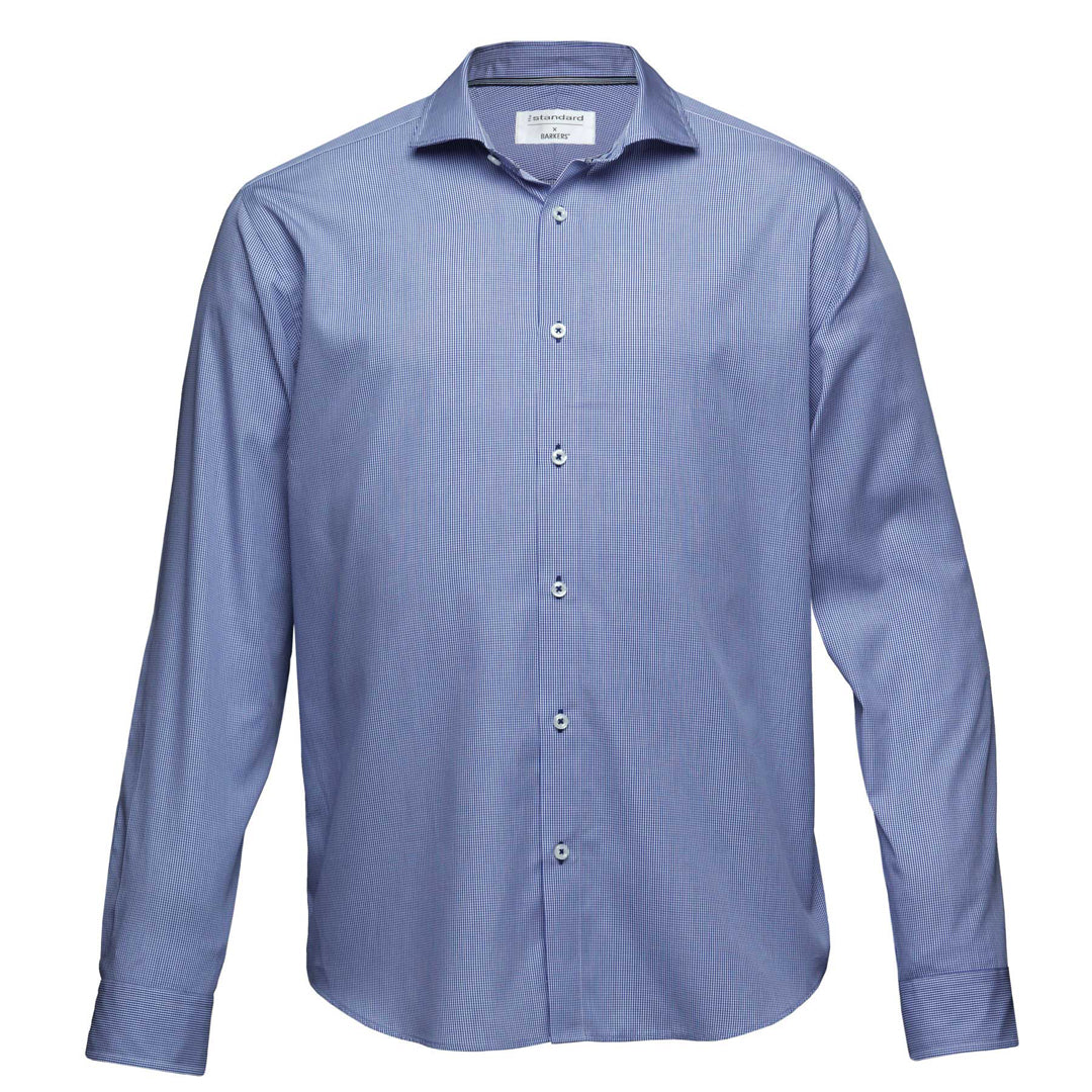 Barkers The Fremont Shirt | Mens Navy/White Shirts & Tops