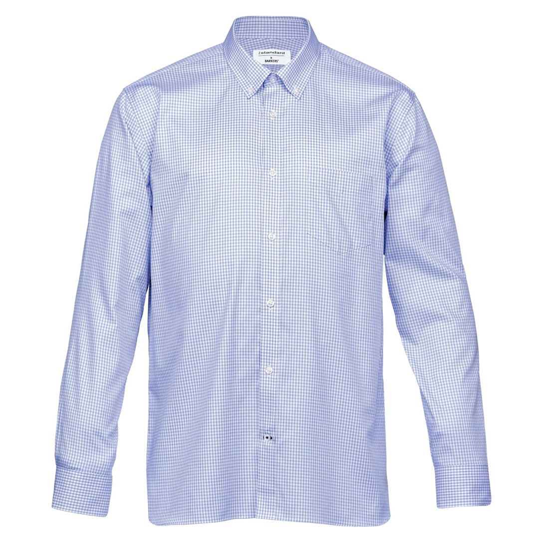 Barkers The Hudson Check Shirt | Mens Sky Blue Shirts & Tops