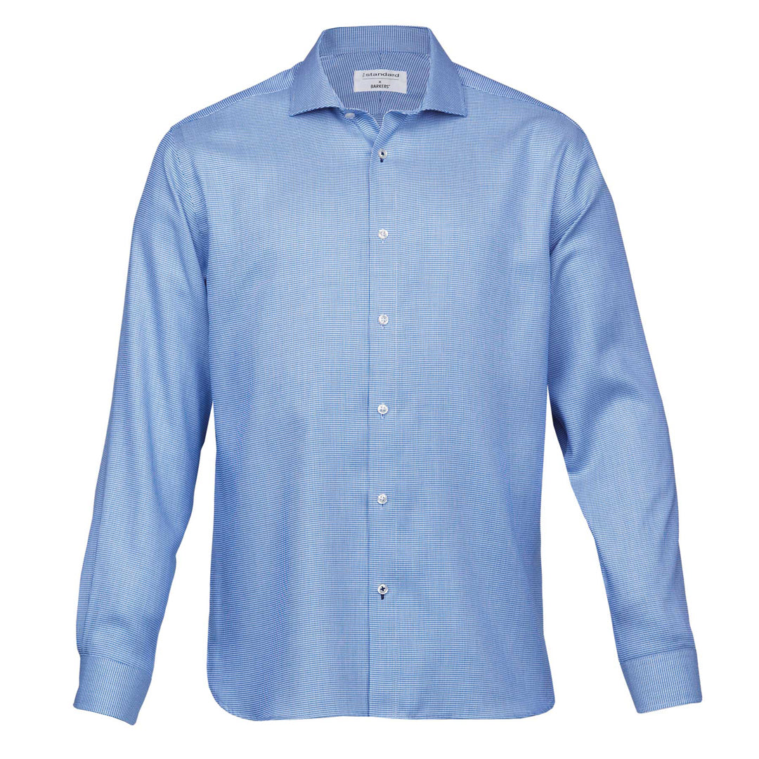 Barkers The Quadrant Shirt | Mens Cobalt Shirts & Tops