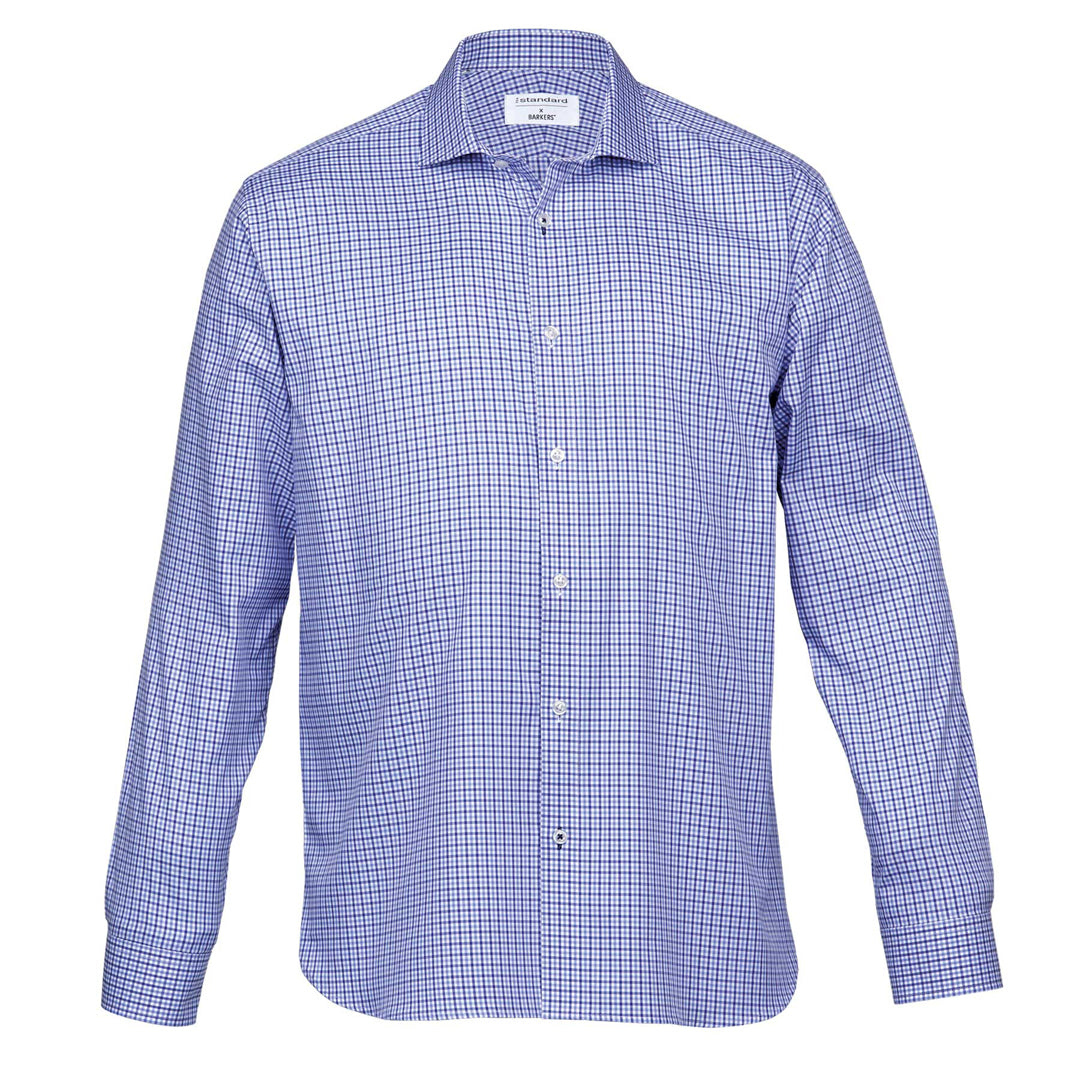 Barkers The Stamford Shirt | Mens Navy/Blue Shirts & Tops