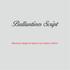 House of Uniforms Embroidery | Personal Names | Medium Ballentine Script Branding