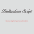 House of Uniforms Embroidery | Personal Names | Large Ballantine Script Branding