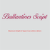 House of Uniforms Embroidery | Personal Names | Large House of Uniforms Ballantine Script