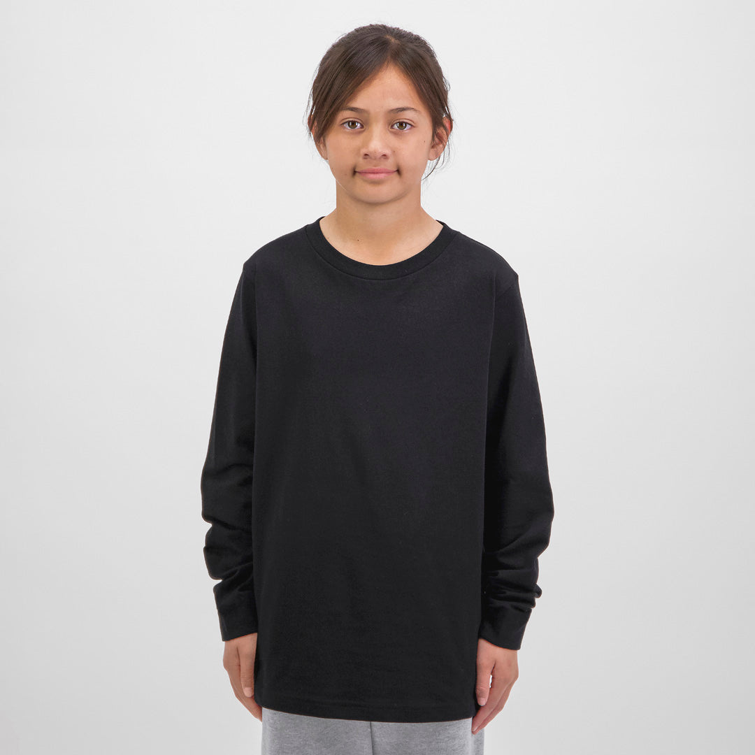 Goodmates The Basis Tee | Long Sleeve | Kids Black Shirts & Tops