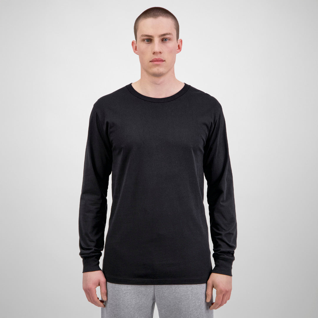 Goodmates The Basis Tee | Long Sleeve | Mens Black Shirts & Tops