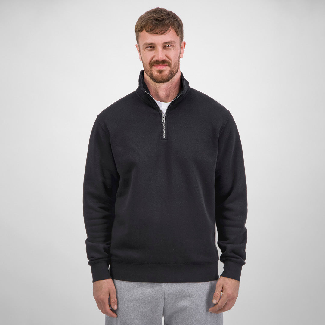 Goodmates The Everyday 1/4 Zip Jumper | Mens Black Shirts & Tops