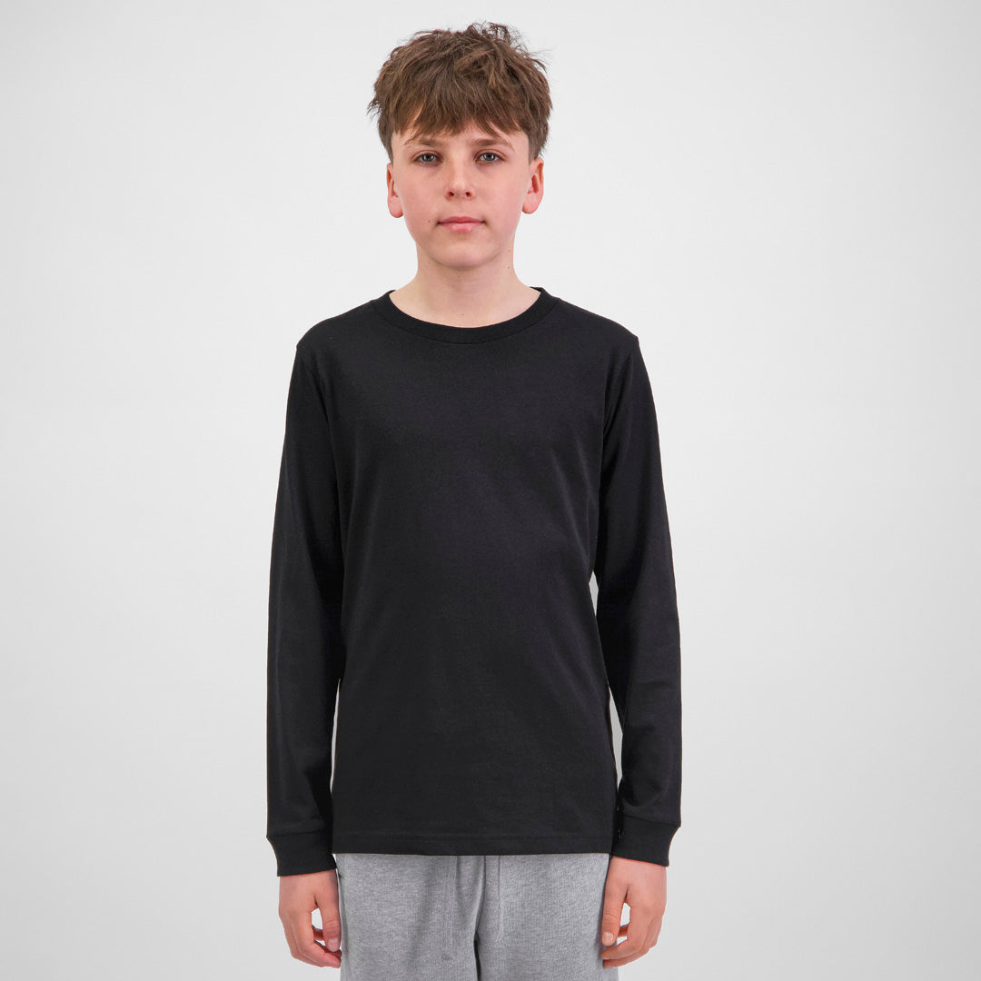Goodmates The Basis Tee | Long Sleeve | Youth Black Shirts & Tops