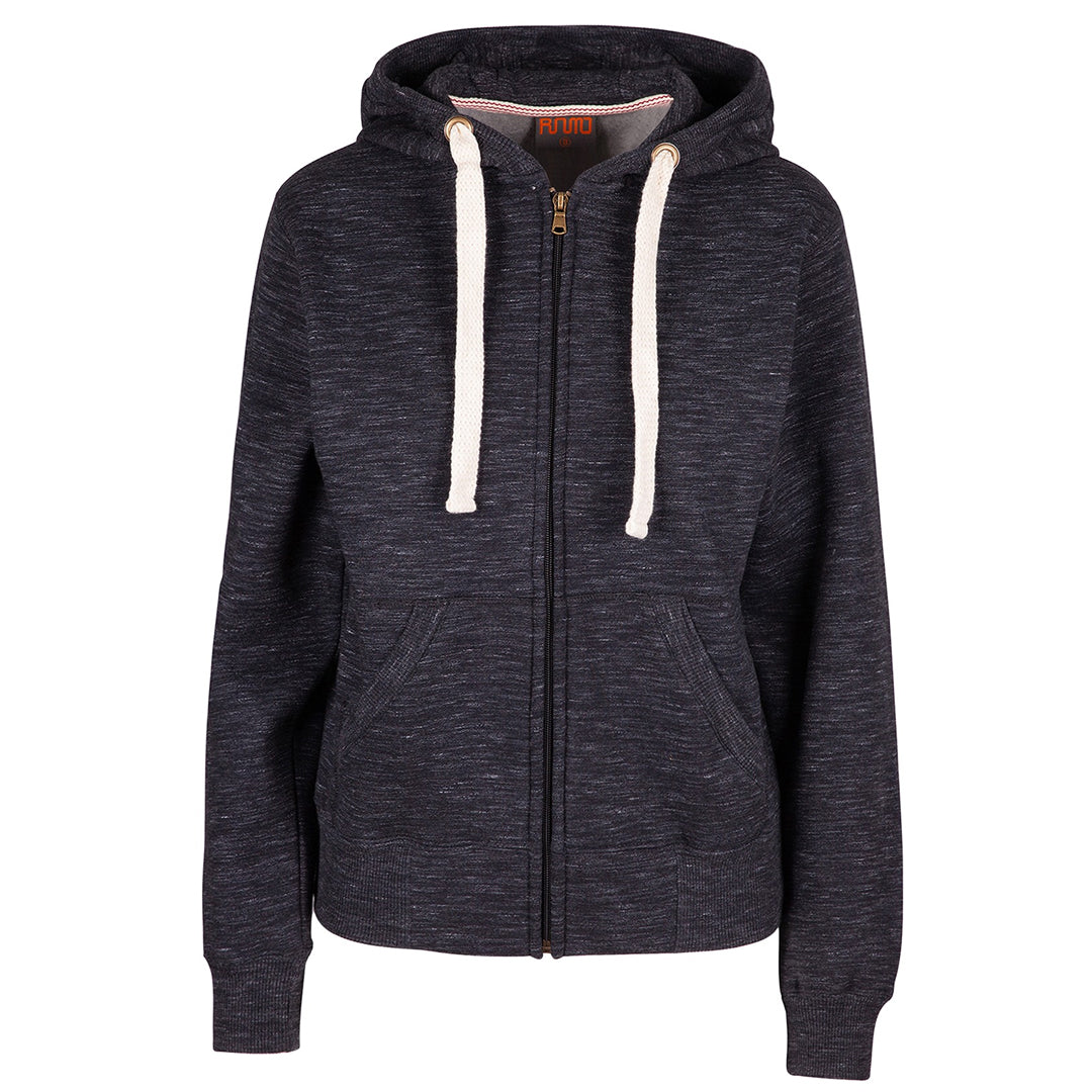Ramo The Brushed Heavy Fleece Zip Hoodie | Ladies Black Marle Hoodie