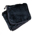 House of Uniforms The Fleece Travel Blanket Black Blankets