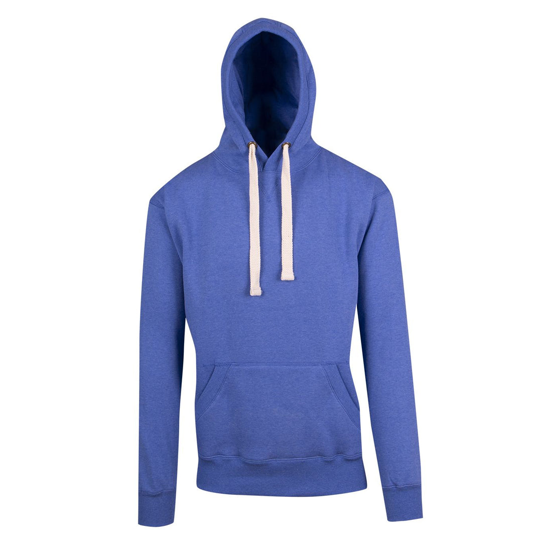 Ramo The Brushed Heavy Fleece Pull On Hoodie | Mens Blue Marle Hoodie