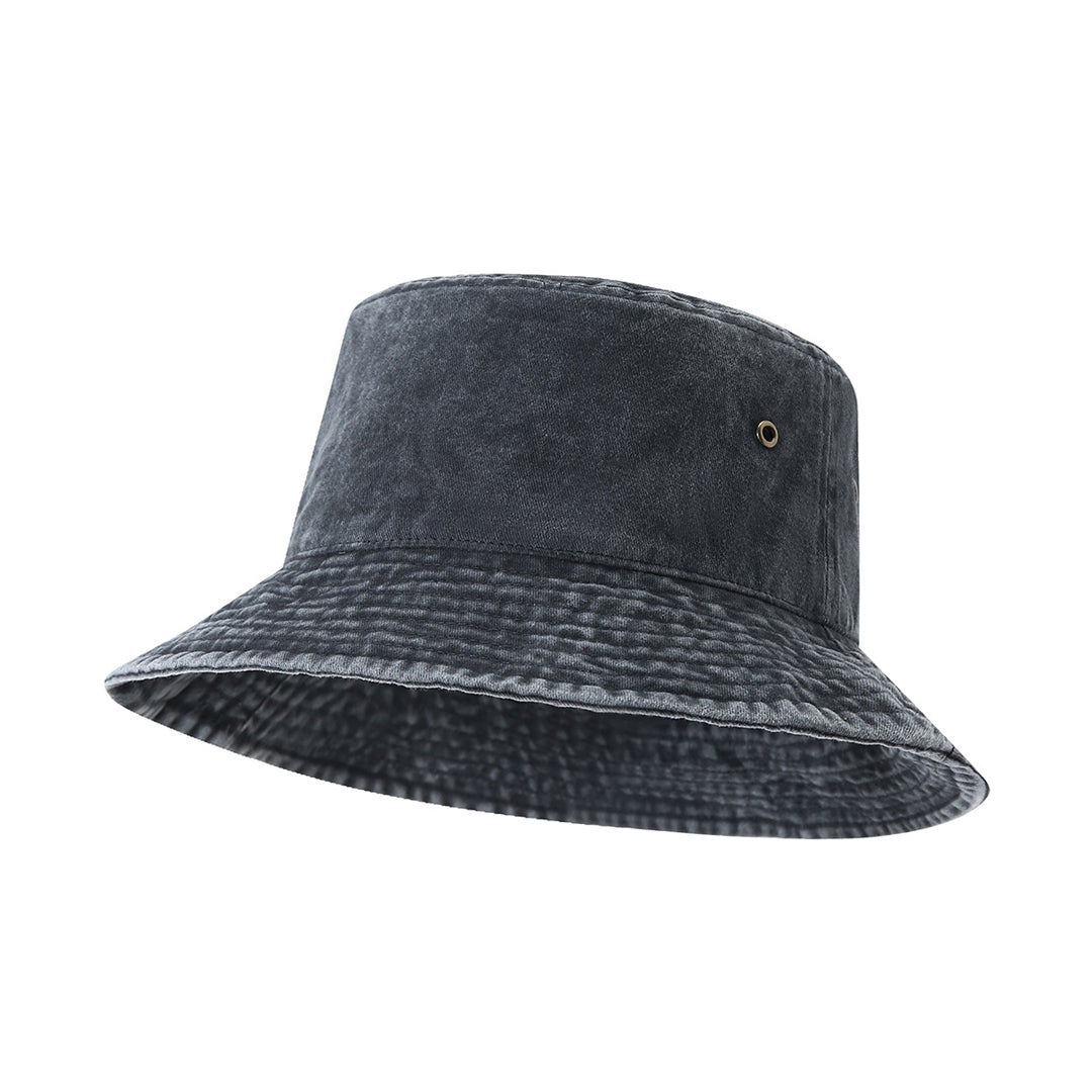 Ramo The Cotton Drill Washed Bucket Hat Navy Headwear