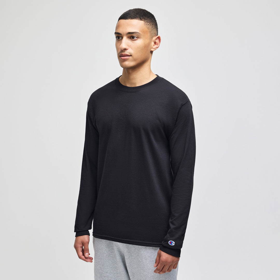 Champion The Champion Tee Shirt | Long Sleeve | Adults Black Shirts & Tops