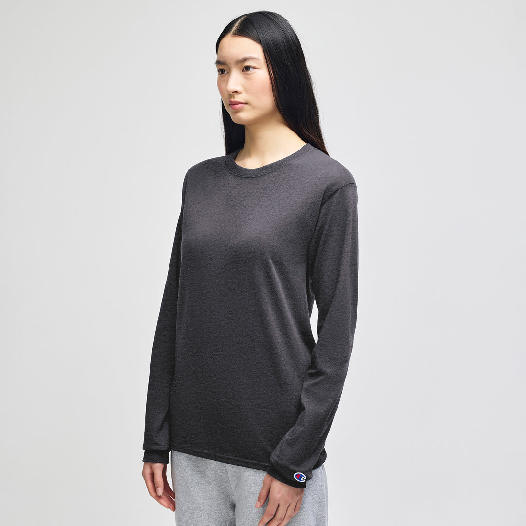 Champion The Champion Tee Shirt | Long Sleeve | Adults Charcoal Marle Shirts & Tops