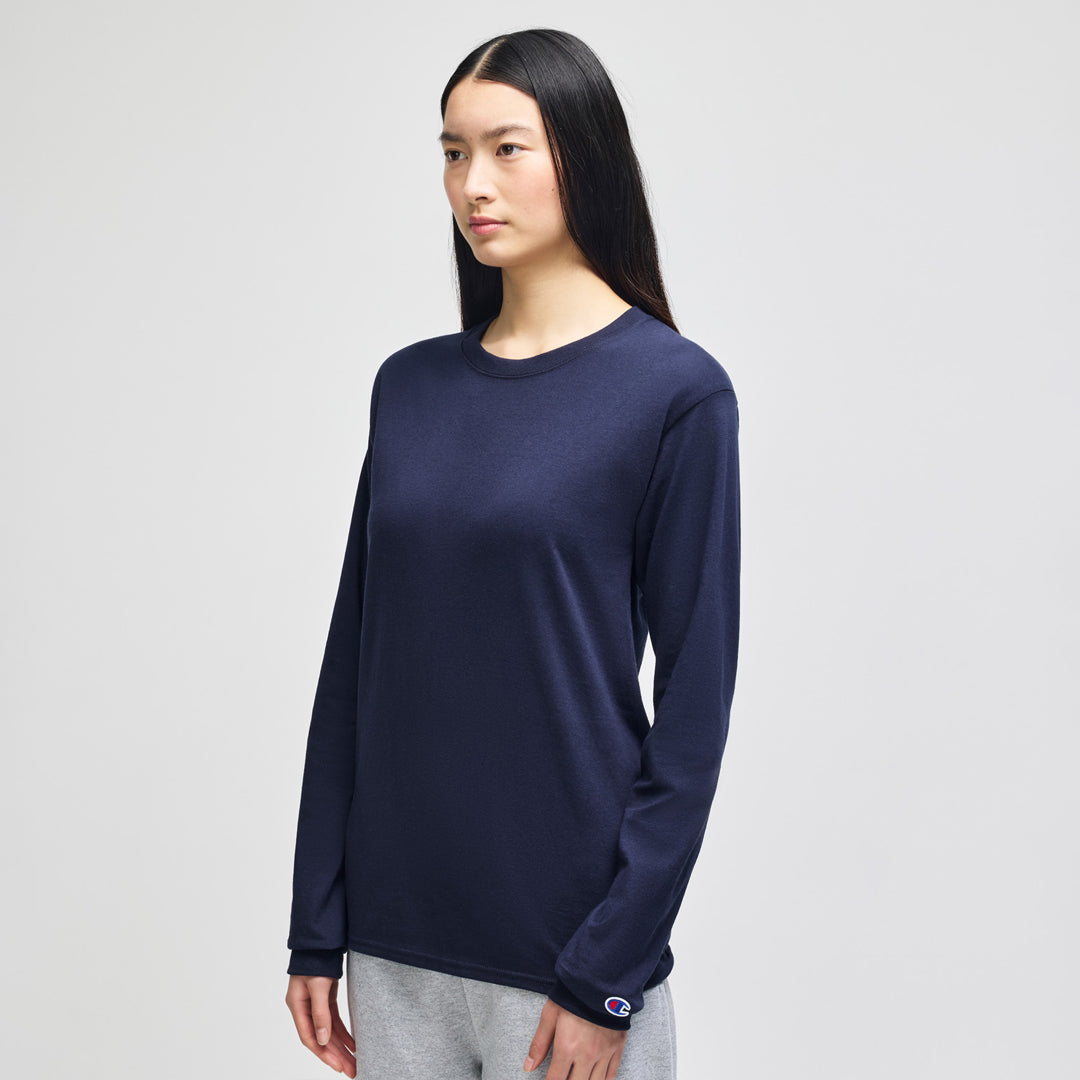 Champion The Champion Tee Shirt | Long Sleeve | Adults Navy Shirts & Tops