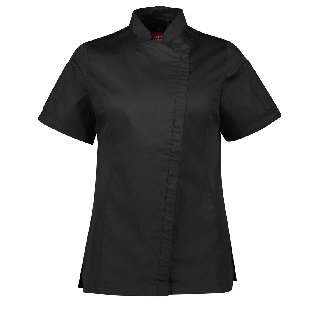 Yes! Chef The Alfresco Chefs Jacket | Ladies Black Chef's Jackets