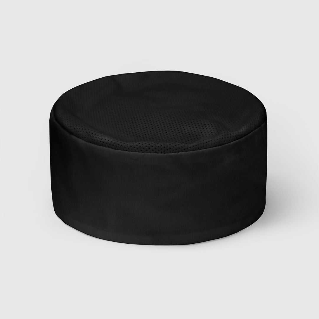 Yes! Chef The Mesh Flat Top Chefs Hat | Adults Black Chef's Hats