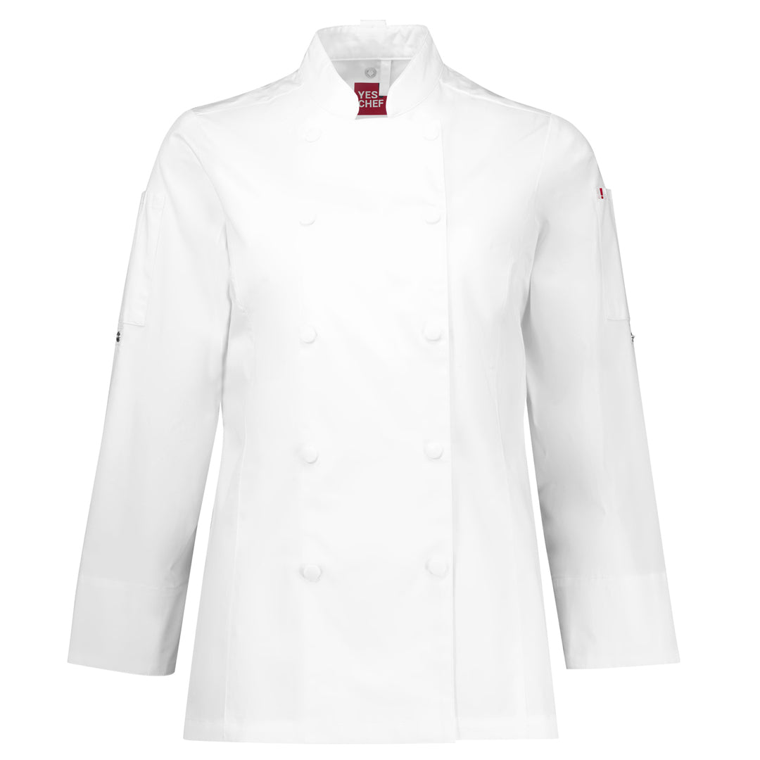 Yes! Chef The Gusto Chef Jacket | Long Sleeve | Ladies White Chef's Jackets