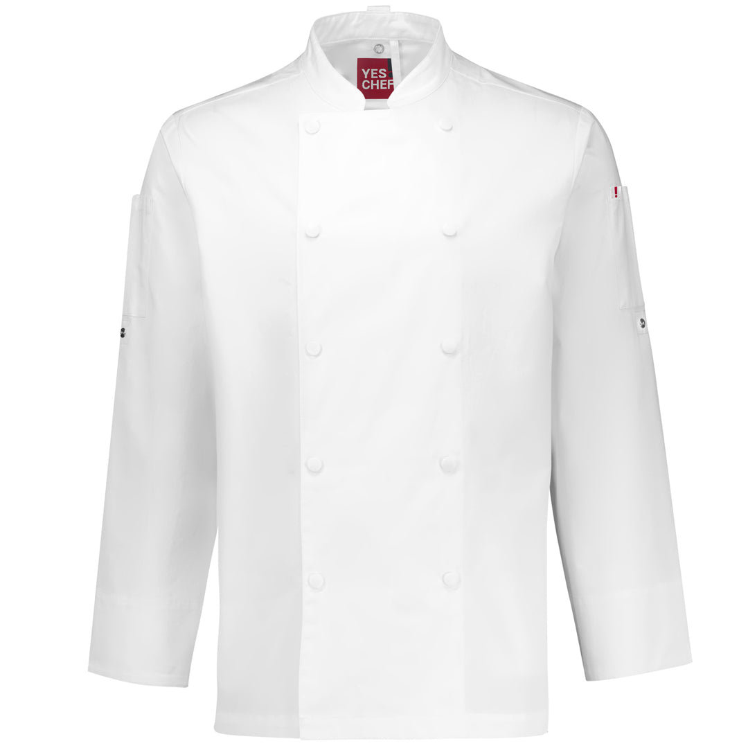 Yes! Chef The Gusto Chef Jacket | Long Sleeve | Mens White Chef's Jackets