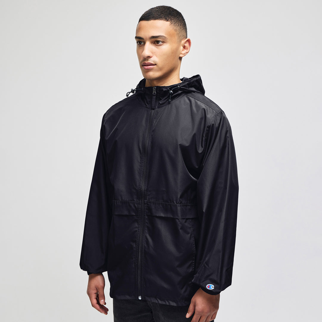Champion The Champion Full Zip Anorak Jacket | Adults Black Outerwear