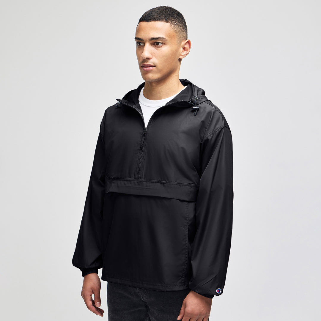 Champion The Champion Packable Anorak Jacket | Adults Black Outerwear