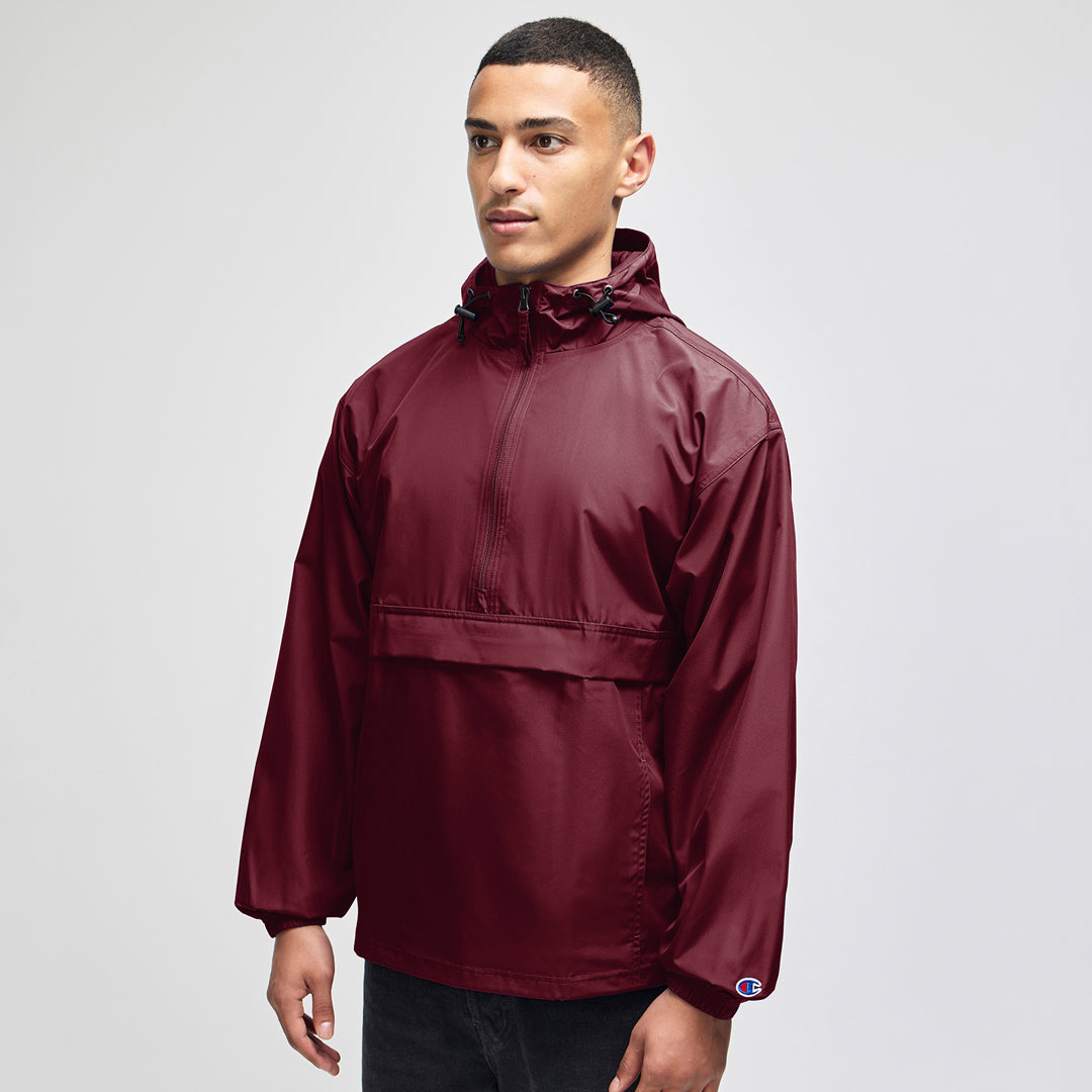Champion The Champion Packable Anorak Jacket | Adults Maroon Outerwear