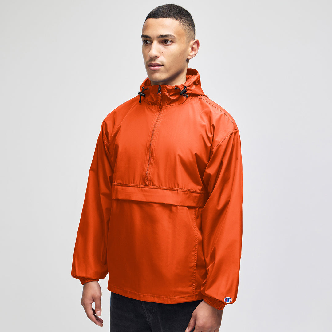Champion The Champion Packable Anorak Jacket | Adults Orange Outerwear