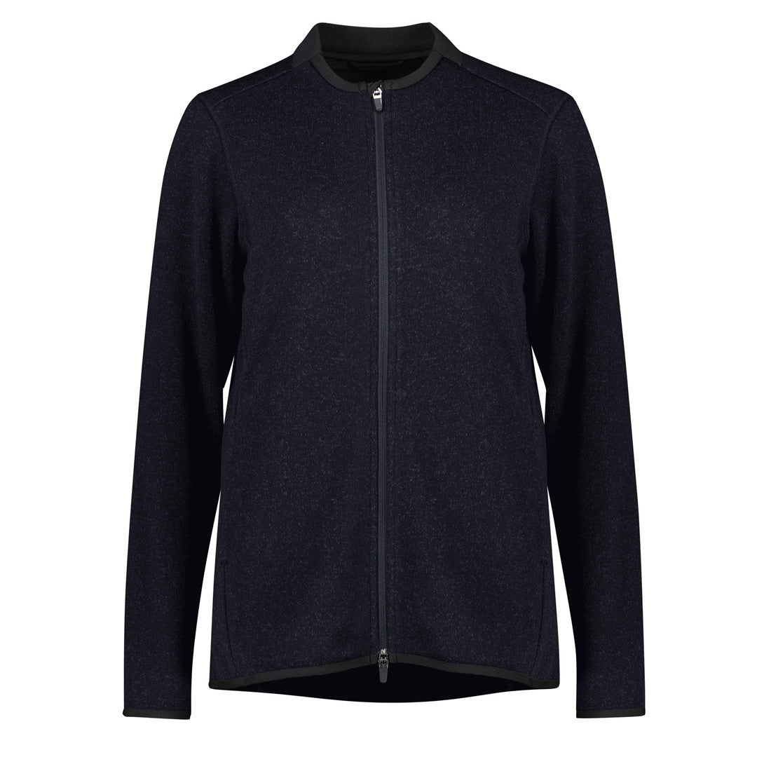 Biz Care The Nova Knit Jacket | Ladies Navy Marle Coats & Jackets