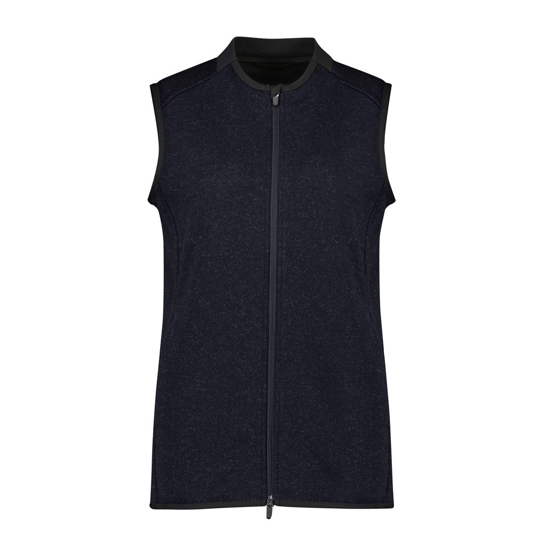 Biz Care The Nova Knit Vest | Ladies Navy Marle Outerwear