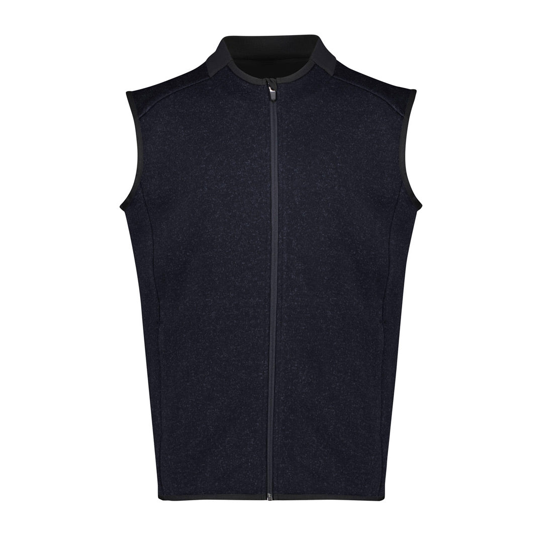 Biz Care The Nova Knit Vest | Mens Navy Marle Outerwear