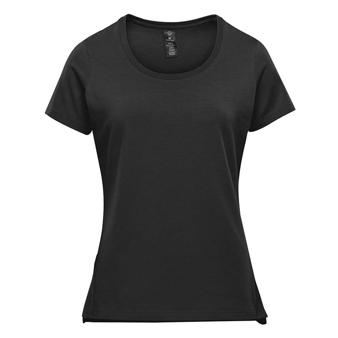 Stormtech The Montebello Tee | Short Sleeve | Ladies Black Shirts & Tops