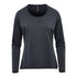 Stormtech The Montebello Tee | Long Sleeve | Ladies Charcoal Marle Shirts & Tops